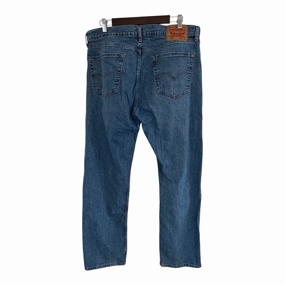 Levi's 505 Regular Fit Jeans Men 36x30 Light‎ Wash Straight Leg Denim